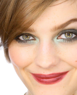 Green Smoke Glittery Glam Party Eyes