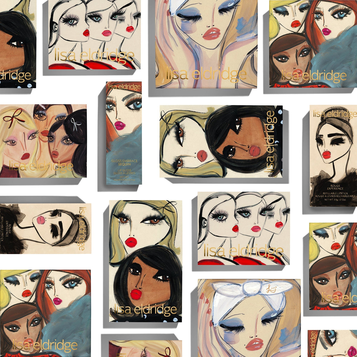 Introducing the Lisa Eldridge Holiday Kits featuring illustrations by Blair Breitenstein