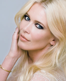 Bardot inspired makeup look with Claudia Schiffer