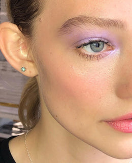 Fresh With a Pop of Purple Makeup