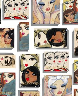 Introducing the Lisa Eldridge Holiday Kits featuring illustrations by Blair Breitenstein