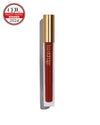 Earthy, brick red liquid lip colour with gold cap on a white background, featuring a CEW Beauty Award Winner 2024 badge.