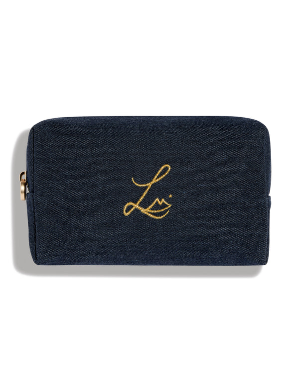Indigo Denim (Makeup Pouch)