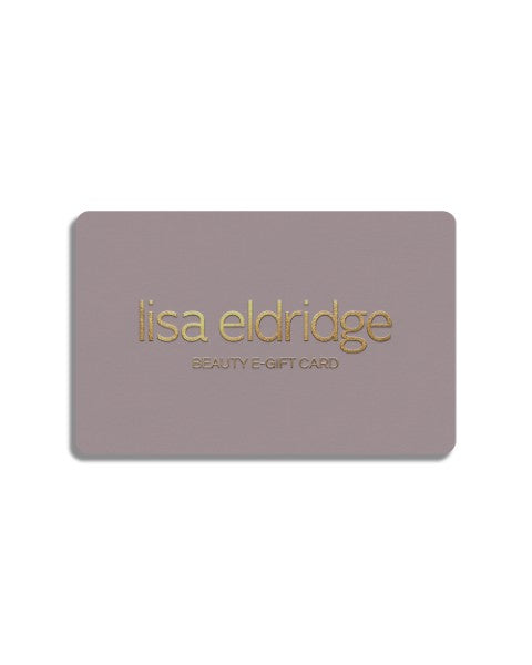block Lilac Lisa Eldridge beauty e-gift card on a white background