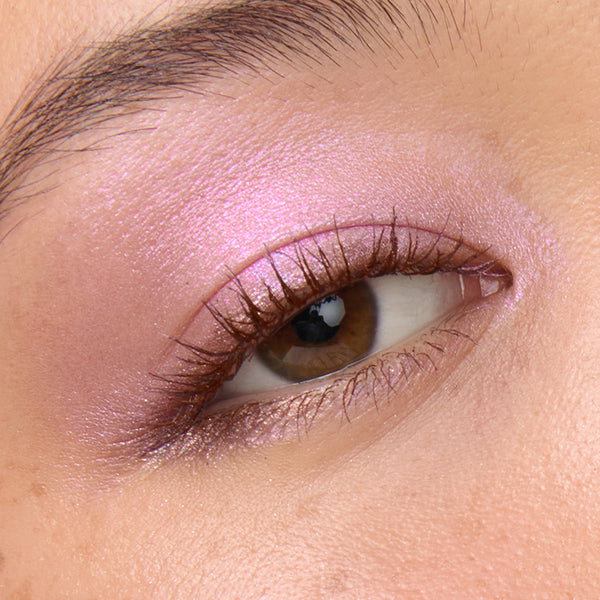 Close-up of a model's eye with Betty Eyeshadow Palette eyeshadows