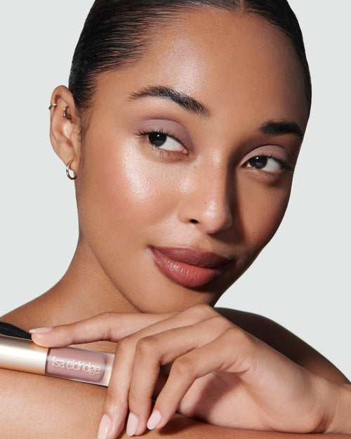 Image showing Ione (Liquid Silk Liquid Eyeshadow) on model