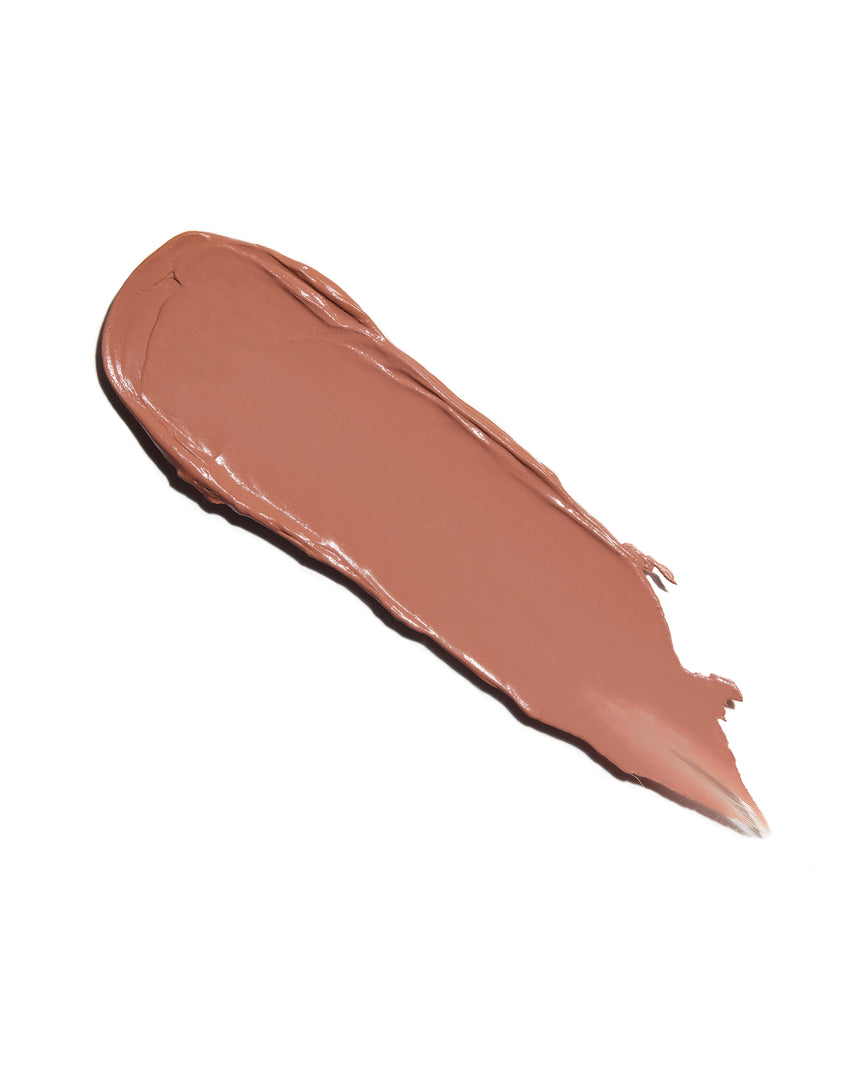 Swatch of peachy beige Irene on white background
