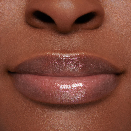 Image showing Dancing Rose (Gloss Embrace Lip Gloss) on model