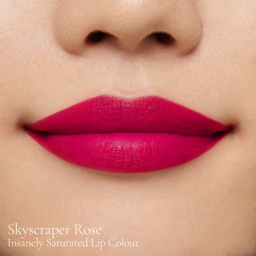 Image showing Skyscraper Rose (Insanely Saturated Lip Colour) on model