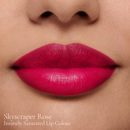 Image showing Skyscraper Rose (Insanely Saturated Lip Colour) on model
