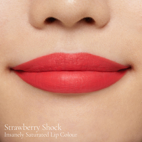Image showing Strawberry Shock (Insanely Saturated Lip Colour) on model