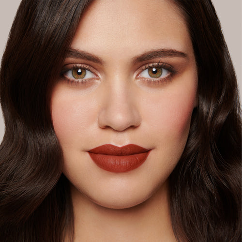 Image showing Velvet Cinnabar (True Velvet Lip Colour) on model