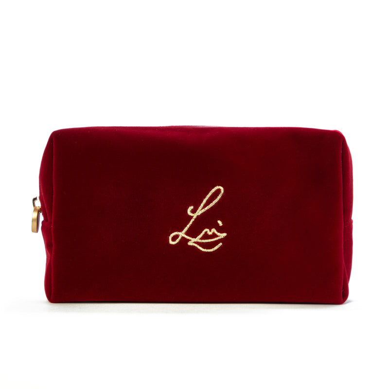 Red velvet sales makeup bag